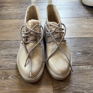 White Melissa vegan boots